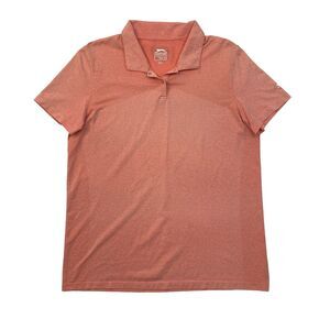 Slazenger Golf Polo Shirt Mens XL Extra Large Peach Nylon Blend Performance